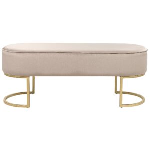 wohnli-moebel-suche-800000469484-1 BANK Milry 40/104/40 cm Textil Beliani Möbel > Bänke > Sitzbänke Beige