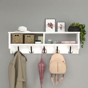WANDGARDEROBE Åstorp Holzwerkstoff [en.casa] Garderoben > Garderobenhaken Weiß