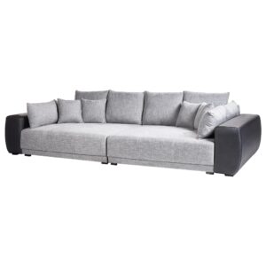 4-SITZER-SOFA Polsterbezug Dunkelgrau Torpo Textil Beliani Möbel > Sofas & Couches > Sofas Grau