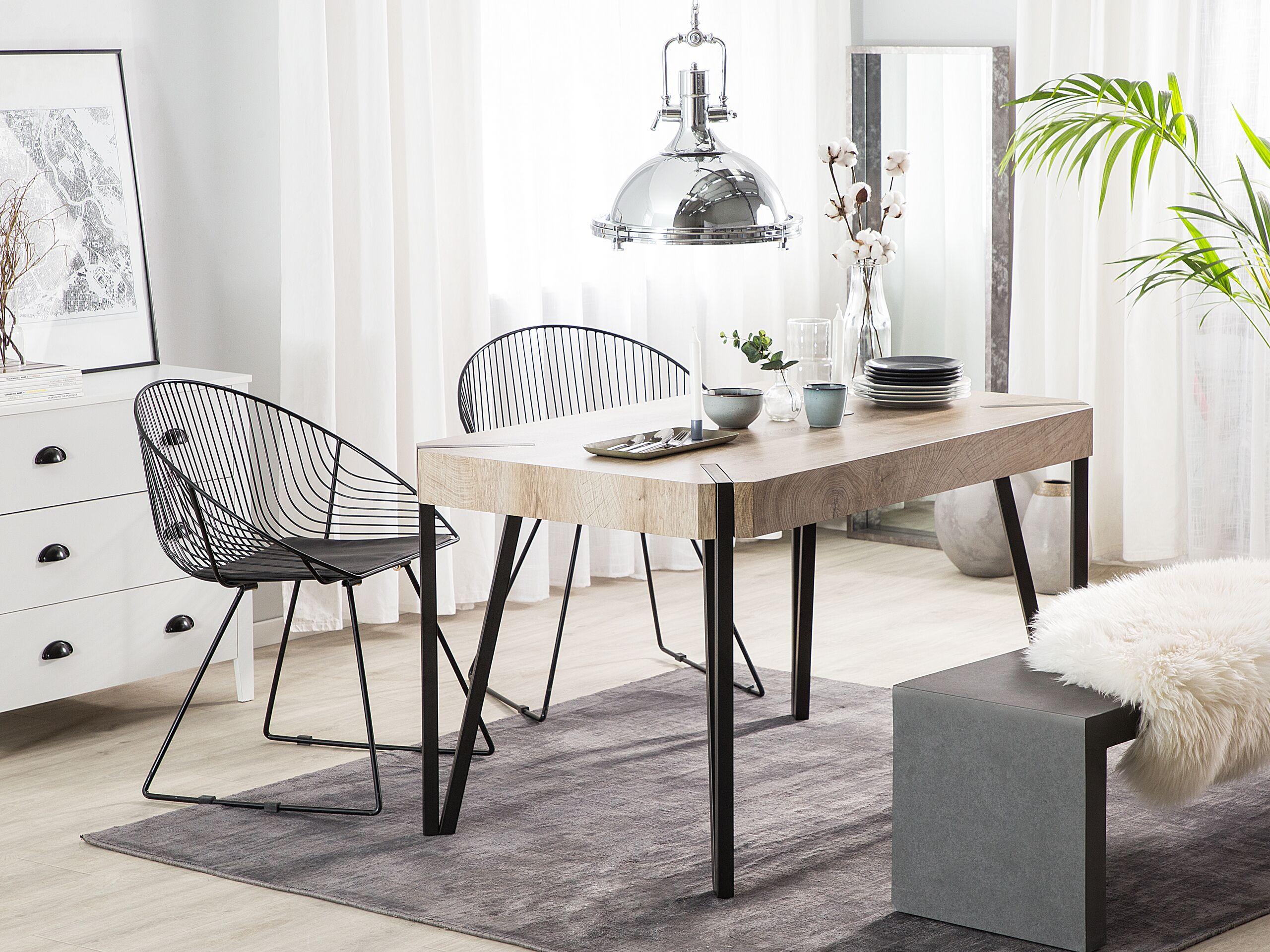 ESSTISCH 130/80/75 cm Rechteckig Cambell Holzwerkstoff Beliani Möbel > Tische > Esstische Braun