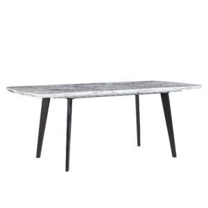 Wohnli Möbelsuche - ESSTISCH 160-200/90/77 cm Weiß schwarz Rechteckig Mosby