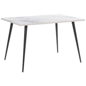 wohnli-moebel-suche-800000470774 Wohnli Möbelsuche - ESSTISCH 120/80/76 cm Weiß schwarz Rechteckig Santiago