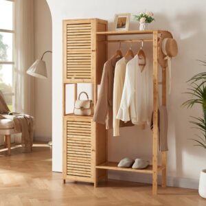 GARDEROBENSTÄNDER Oldsum Holz [en.casa] Garderoben > Kleiderständer Braun