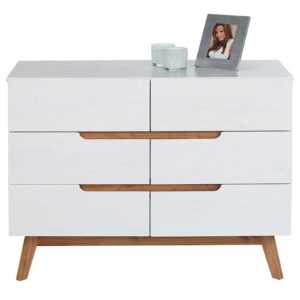 KOMMODE TIBOR weiß Holz IDIMEX Möbel > Kommoden & Schubladenschränke > Kommoden Weiß