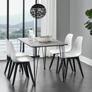 ESSTISCH Kiel Holzwerkstoff [en.casa] Möbel > Tische > Esstische Grau