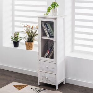 wohnli-moebel-suche-800000473600-1 VITRINE ETANIA weiß Holz CARO-Möbel Möbel > Schränke > Vitrinen Weiß