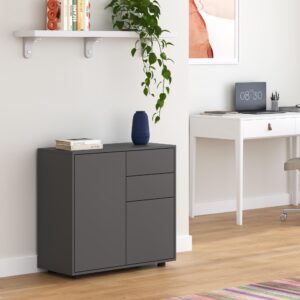 SIDEBOARD Paarl Holzwerkstoff [en.casa] Möbel > Kommoden & Schubladenschränke > Kommoden Grau