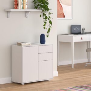 SIDEBOARD Paarl Holzwerkstoff [en.casa] Möbel > Kommoden & Schubladenschränke > Kommoden Weiß