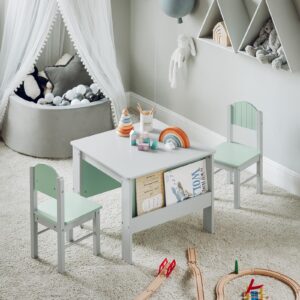 wohnli-moebel-suche-800000474424-1 KINDERSITZGRUPPE Hellgrau Holzwerkstoff, Holz SoBuy Möbel > Kommoden & Schubladenschränke > Nachttische Grau