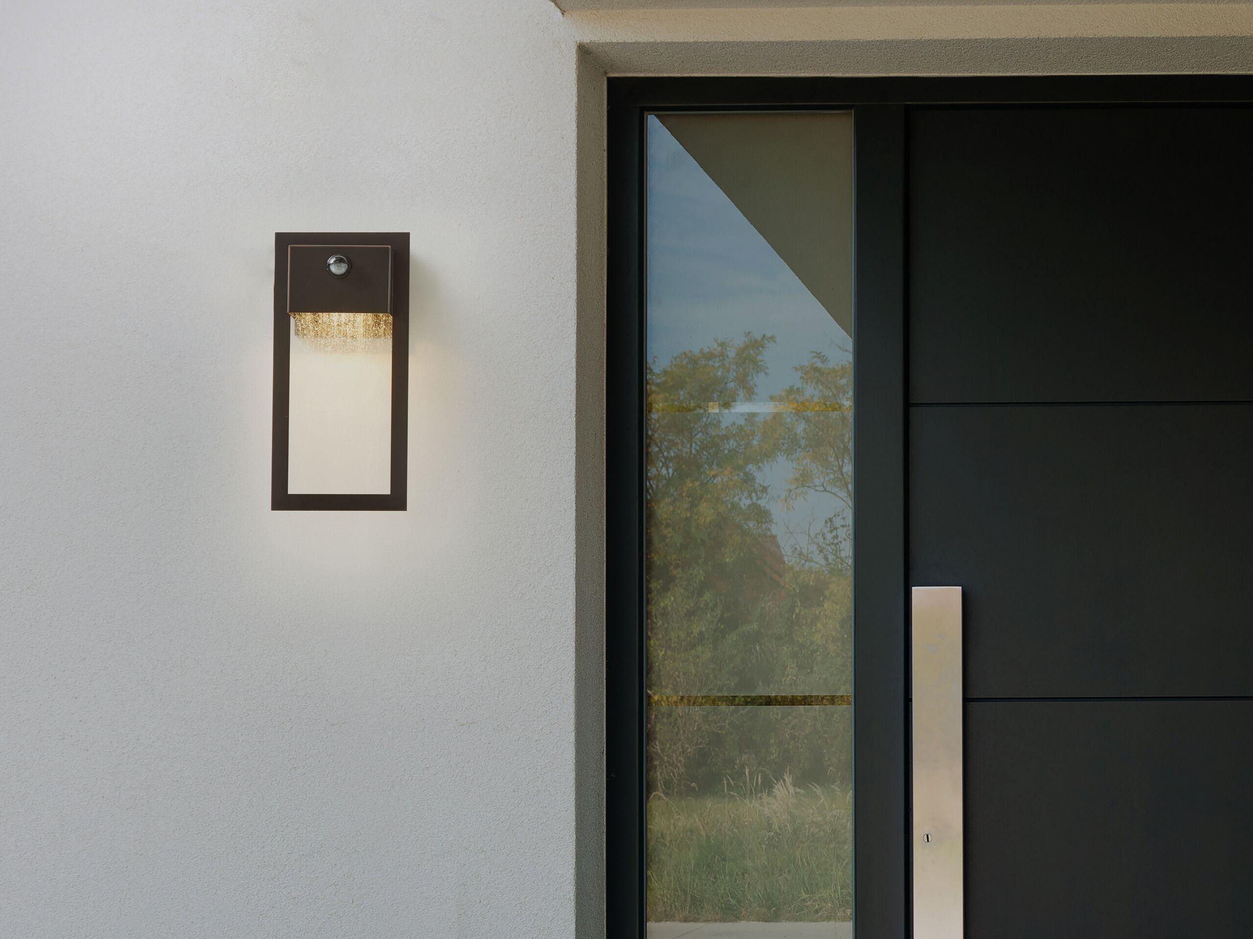 AUSSENWANDLEUCHTE Elliot 7/16/33 cm Wandlampe Metall Beliani Lampen & Leuchten > Außenleuchten Schwarz