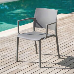 wohnli-moebel-suche-800000479766-1 GARTENSTÜHLE TERRA 4er-Set grau Textil IDIMEX Garten & Outdoor > Gartenmöbel > Gartenstühle Grau