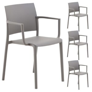 wohnli-moebel-suche-800000479766 Wohnli Möbelsuche - GARTENSTÜHLE TERRA 4er-Set grau