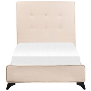 wohnli-moebel-suche-800000486694-1 POLSTERBETT 90/200cm Beige Ambassador Textil Beliani Möbel > Betten > Polsterbetten Beige