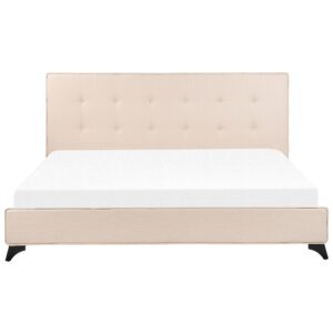 wohnli-moebel-suche-800000486701-1 POLSTERBETT 180/200cm Beige Ambassador Textil Beliani Möbel > Betten > Polsterbetten Beige