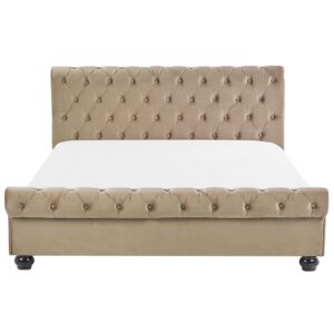 wohnli-moebel-suche-800000486711-1 WASSERBETT 180/200cm Beige Avallon Textil Beliani Möbel > Betten Beige