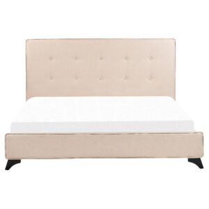wohnli-moebel-suche-800000486718-1 POLSTERBETT 160/200cm Beige Ambassador Textil Beliani Möbel > Betten > Polsterbetten Beige
