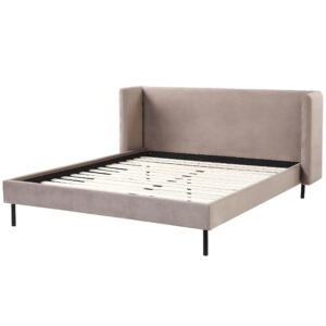 wohnli-moebel-suche-800000486745-1 POLSTERBETT 160/200cm Taupe Arette Textil Beliani Möbel > Betten > Polsterbetten Taupe