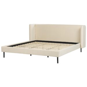 wohnli-moebel-suche-800000486748-1 POLSTERBETT 180/200cm Helles Beige Arette Textil Beliani Möbel > Betten > Polsterbetten Beige