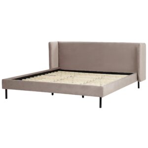 wohnli-moebel-suche-800000486750-1 POLSTERBETT 180/200cm Taupe Arette Textil Beliani Möbel > Betten > Polsterbetten Taupe