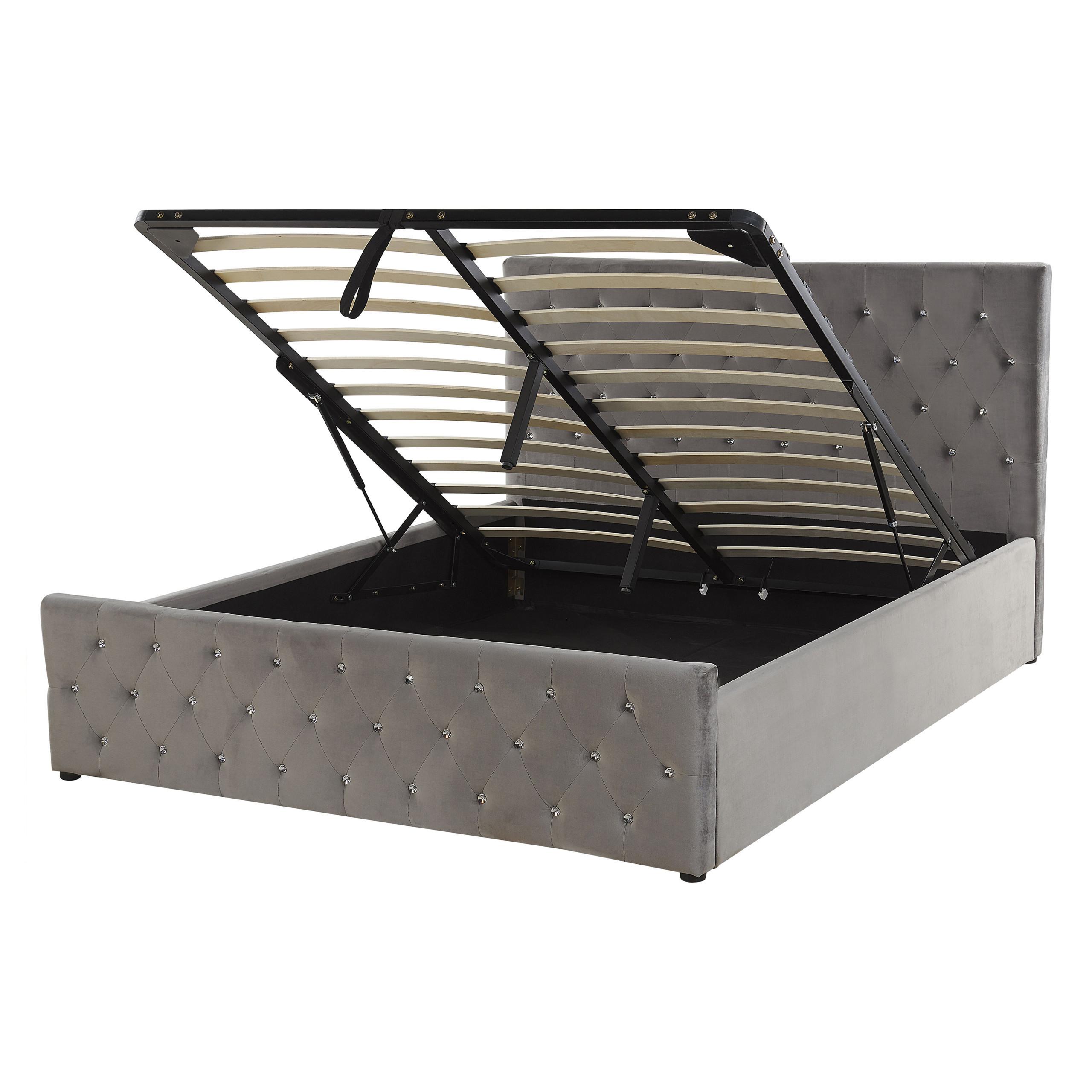 wohnli-moebel-suche-800000486783 Wohnli Möbelsuche - POLSTERBETT 140/200cm Grau Amiens
