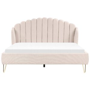 wohnli-moebel-suche-800000486790-1 POLSTERBETT 180/200cm Helles Beige Ambillou Textil Beliani Möbel > Betten > Polsterbetten Beige