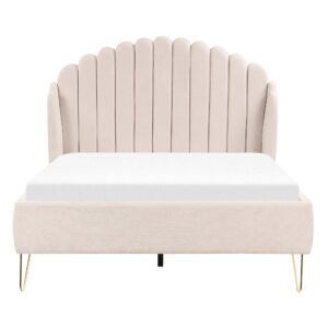 wohnli-moebel-suche-800000486796-1 POLSTERBETT 140/200cm Helles Beige Ambillou Textil Beliani Möbel > Betten > Polsterbetten Beige