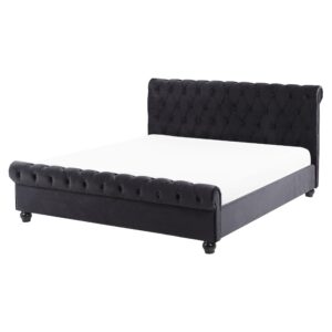 Wohnli Möbelsuche - BETT 160/200cm Schwarz Avallon
