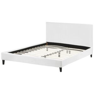 wohnli-moebel-suche-800000488538-1 POLSTERBETT 160/200cm Weiß Fitou Textil Beliani Möbel > Betten > Polsterbetten Weiß