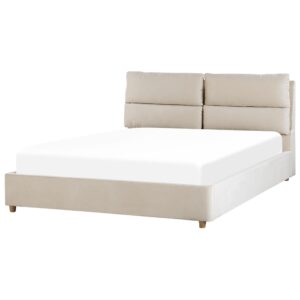 wohnli-moebel-suche-800000488547-1 POLSTERBETT 160/200cm Helles Beige Batilly Textil Beliani Möbel > Betten > Polsterbetten Beige