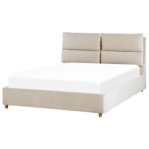 wohnli-moebel-suche-800000488550-1 POLSTERBETT 140/200cm Helles Beige Batilly Textil Beliani Möbel > Betten > Polsterbetten Beige