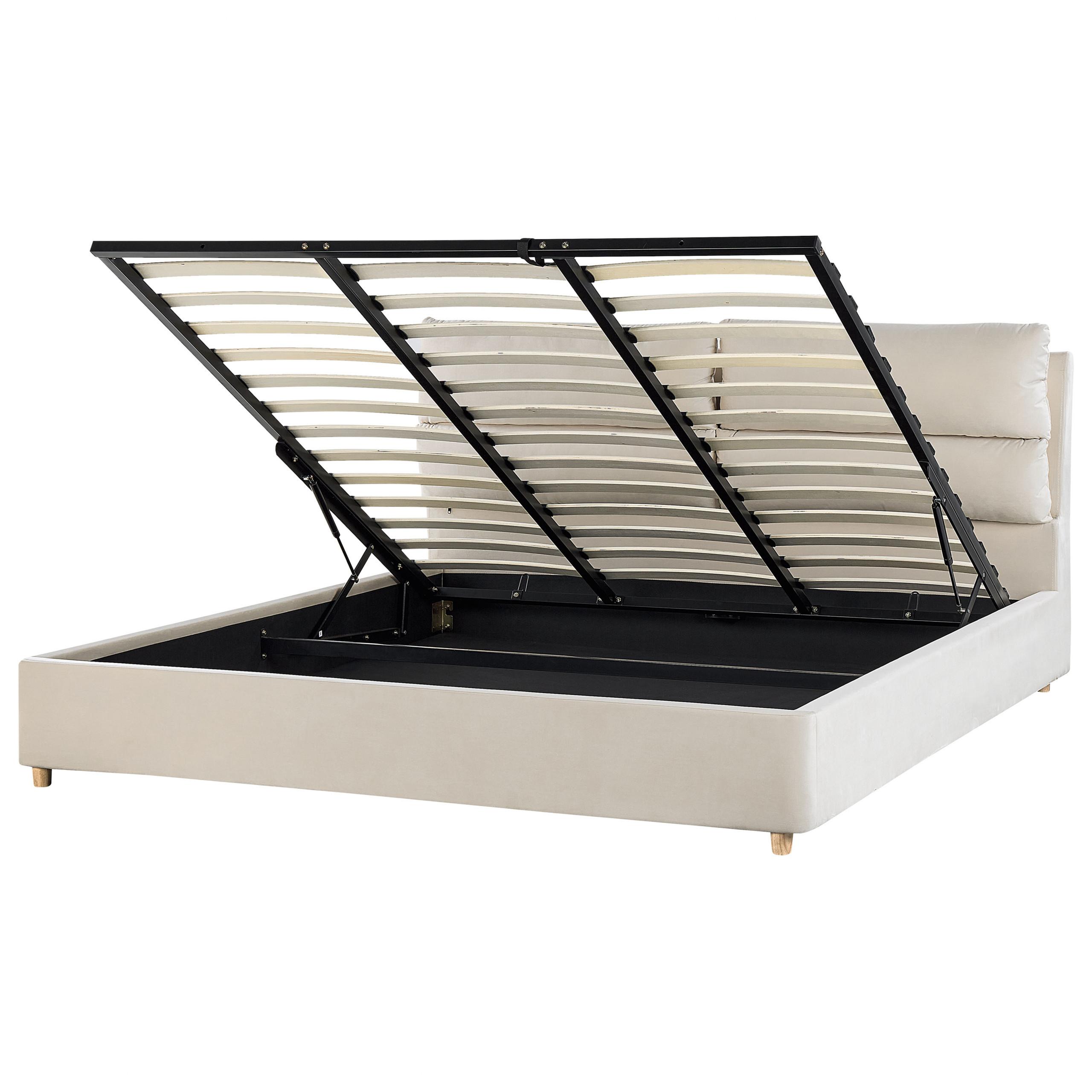 wohnli-moebel-suche-800000488560 Wohnli Möbelsuche - POLSTERBETT 180/200cm Helles Beige Batilly