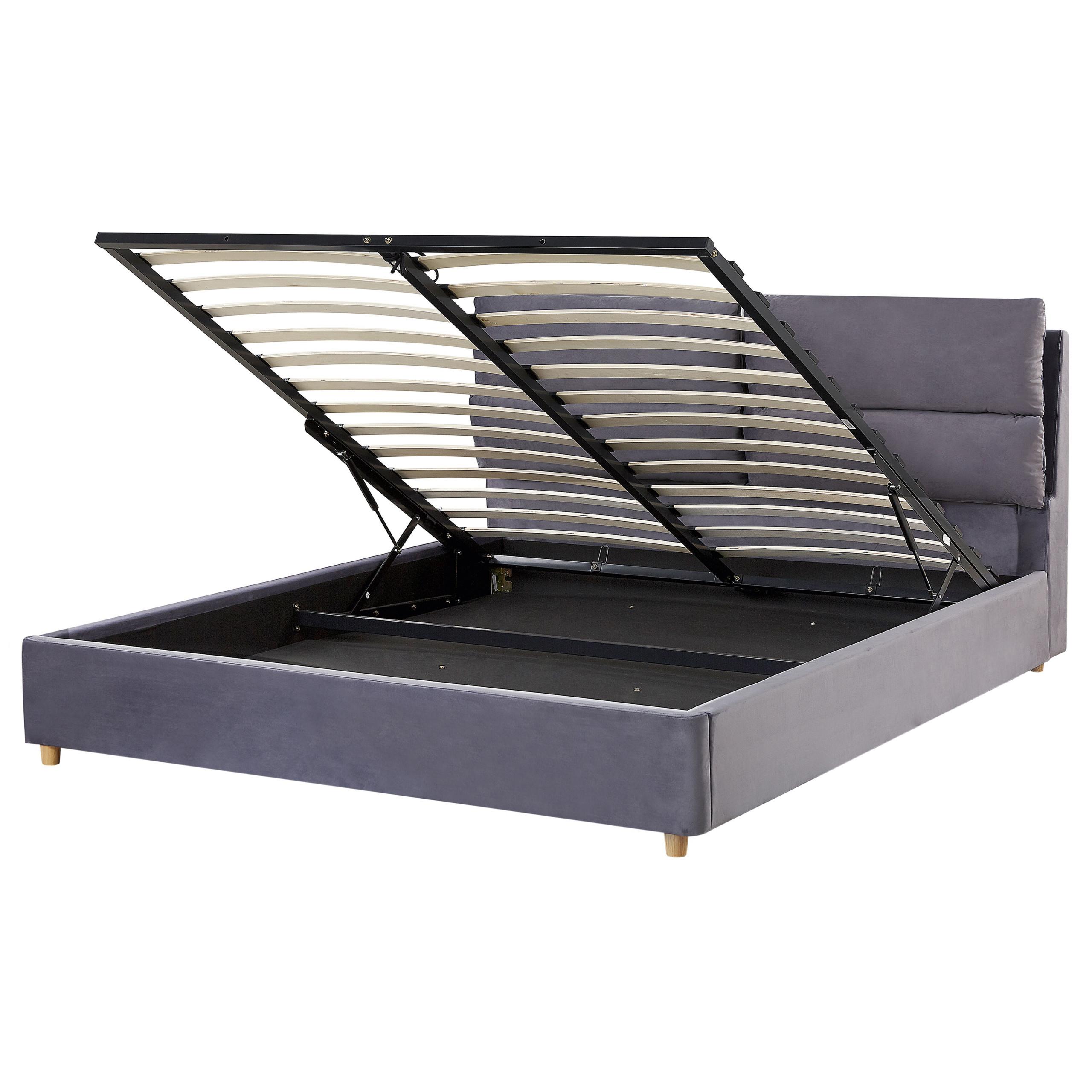 Wohnli Möbelsuche - POLSTERBETT 160/200cm Grau Batilly