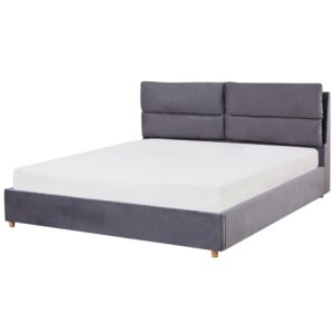 wohnli-moebel-suche-800000488569-1 POLSTERBETT 180/200cm Grau Batilly Textil Beliani Möbel > Betten > Polsterbetten Grau