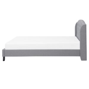 wohnli-moebel-suche-800000488578-1 POLSTERBETT 160/200cm Hellgrau Bordeaux Textil Beliani Möbel > Betten > Polsterbetten Grau