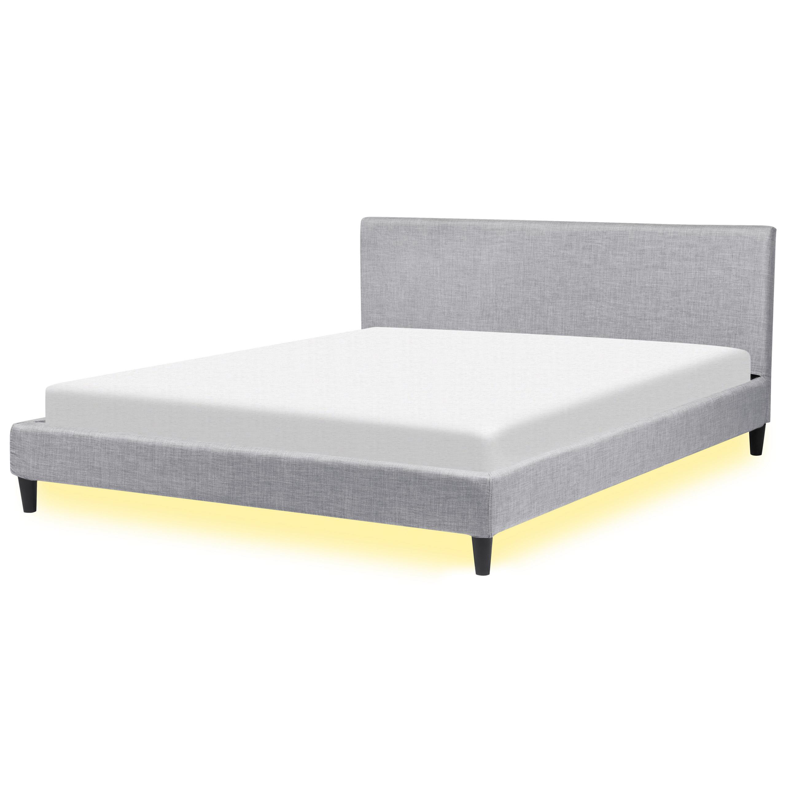 wohnli-moebel-suche-800000488591 Wohnli Möbelsuche - POLSTERBETT 180/200cm Hellgrau Fitou