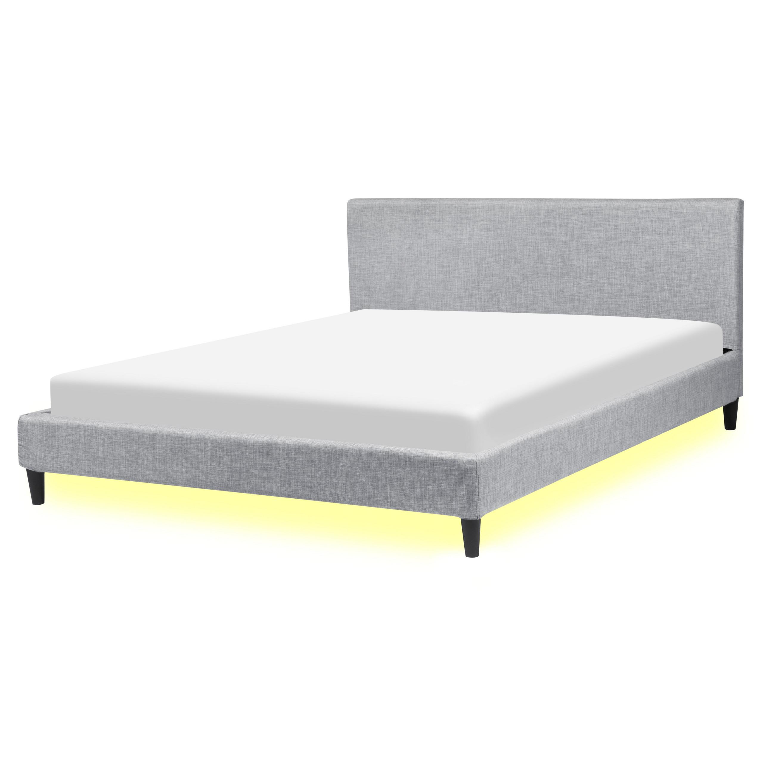 wohnli-moebel-suche-800000488594 Wohnli Möbelsuche - POLSTERBETT 160/200cm Hellgrau Fitou