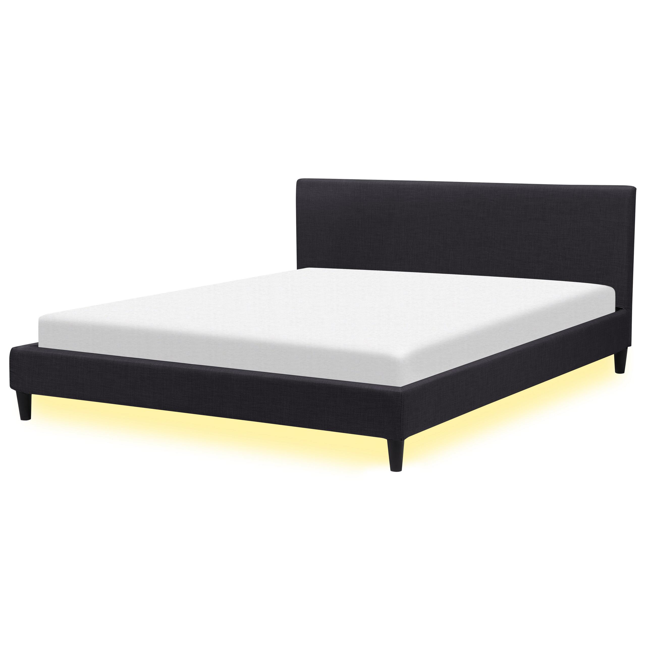 Wohnli Möbelsuche - POLSTERBETT 180/200cm Schwarz Fitou