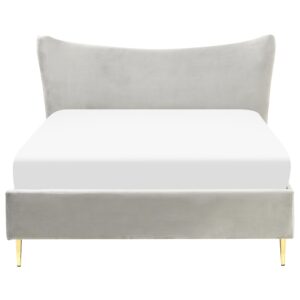 wohnli-moebel-suche-800000488600-1 POLSTERBETT 140/200cm Hellgrau Chaleix Textil Beliani Möbel > Betten > Polsterbetten Grau