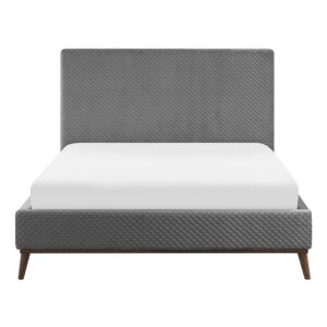 wohnli-moebel-suche-800000488608-1 POLSTERBETT 140/200cm Hellgrau Bayonne Textil Beliani Möbel > Betten > Polsterbetten Grau