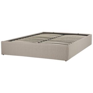 wohnli-moebel-suche-800000488610-1 POLSTERBETT 160/200cm Beige Dinan Textil Beliani Möbel > Betten > Polsterbetten Beige