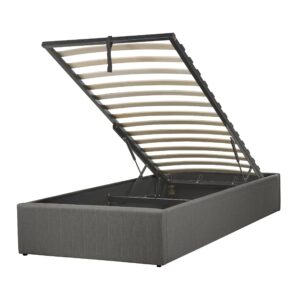Wohnli Möbelsuche - POLSTERBETT 90/200cm Dunkelgrau Dinan
