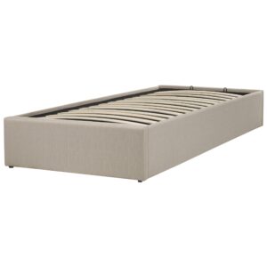 wohnli-moebel-suche-800000488617-1 POLSTERBETT 90/200cm Beige Dinan Textil Beliani Möbel > Betten > Polsterbetten Beige