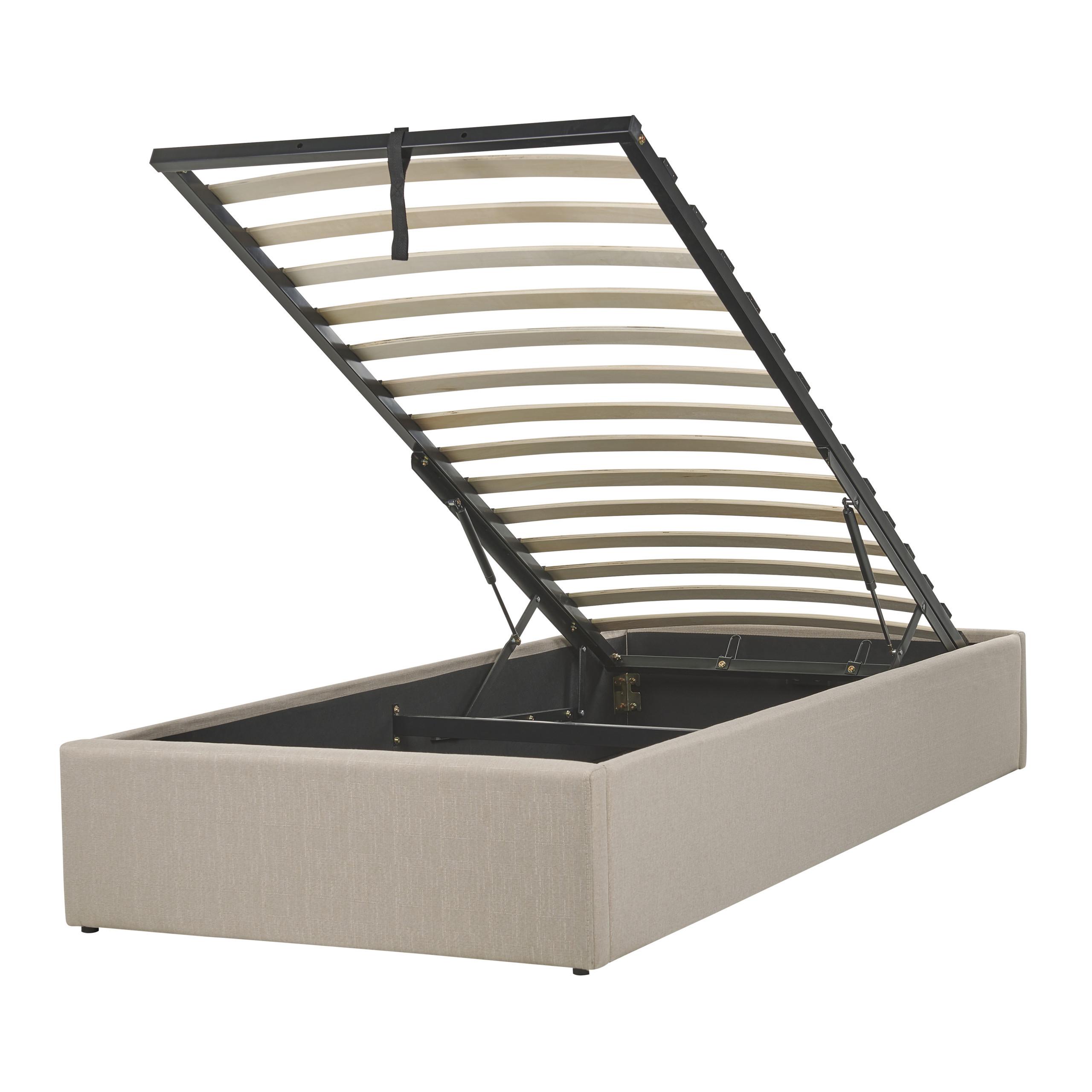 Wohnli Möbelsuche - POLSTERBETT 90/200cm Beige Dinan