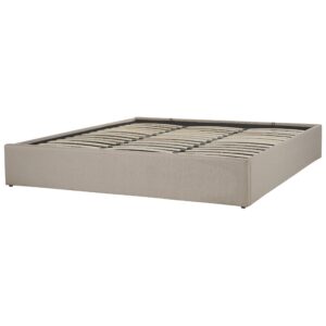 wohnli-moebel-suche-800000488620-1 POLSTERBETT 180/200cm Beige Dinan Textil Beliani Möbel > Betten > Polsterbetten Beige