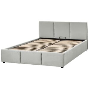 wohnli-moebel-suche-800000488625-1 POLSTERBETT 160/200cm Hellgrau Bousse Textil Beliani Möbel > Betten > Polsterbetten Grau