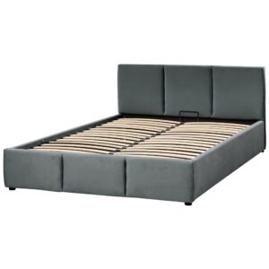 wohnli-moebel-suche-800000488628-1 POLSTERBETT 140/200cm Dunkelgrau Bousse Textil Beliani Möbel > Betten > Polsterbetten Grau