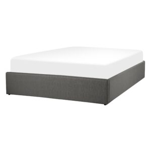 wohnli-moebel-suche-800000488629-1 POLSTERBETT 140/200cm Dunkelgrau Dinan Textil Beliani Möbel > Betten > Polsterbetten Grau