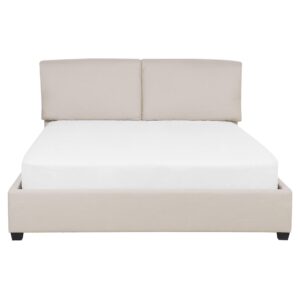 wohnli-moebel-suche-800000488630-1 POLSTERBETT 160/200cm Helles Beige Belfort Textil Beliani Möbel > Betten > Polsterbetten Beige