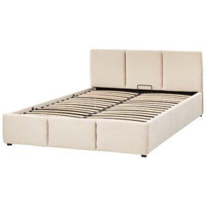 wohnli-moebel-suche-800000488643-1 POLSTERBETT 160/200cm Helles Beige Bousse Textil Beliani Möbel > Betten > Polsterbetten Beige