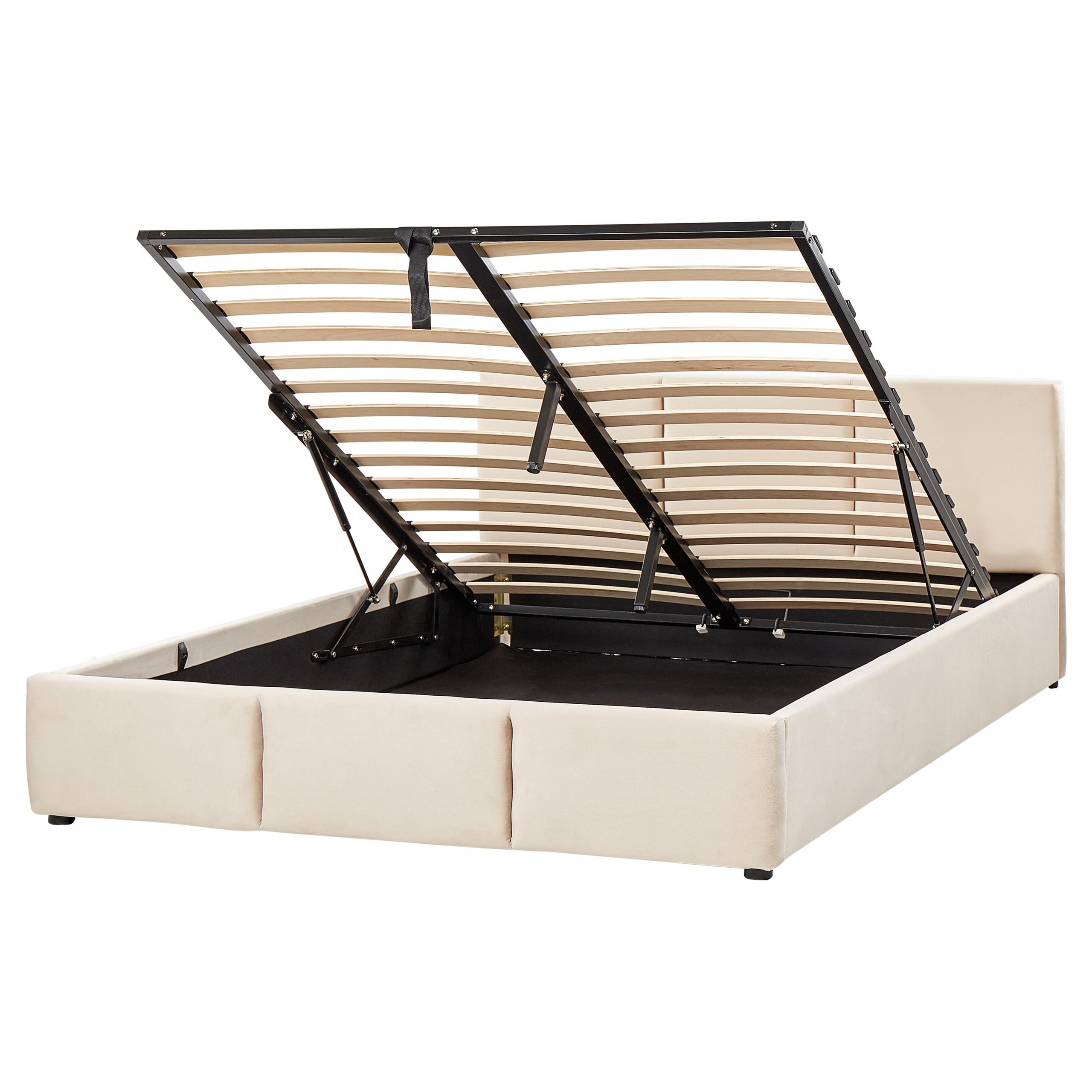 Wohnli Möbelsuche - POLSTERBETT 160/200cm Helles Beige Bousse